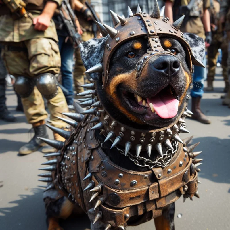 War dog portrait