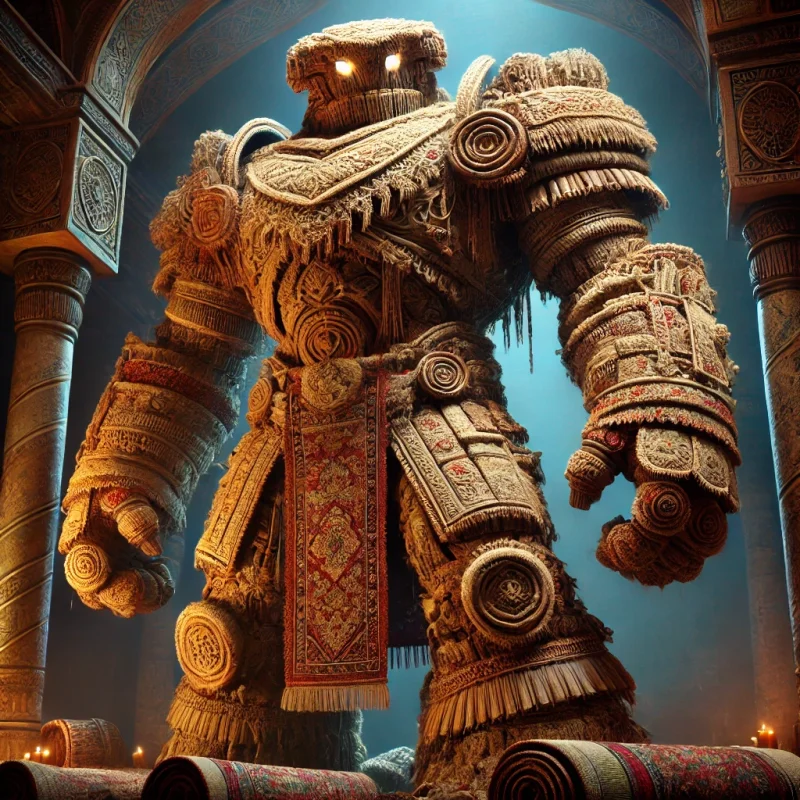 Golem de tapis portrait